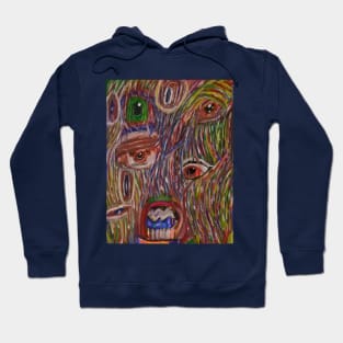 Lost in the Wall (light) hoodie (back design) by Paul Tinklin Hoodie